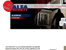 Tablet Screenshot of alfasecurity.com